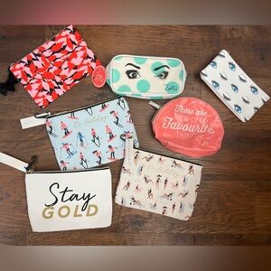 Set of 7 NWT Makeup Bags